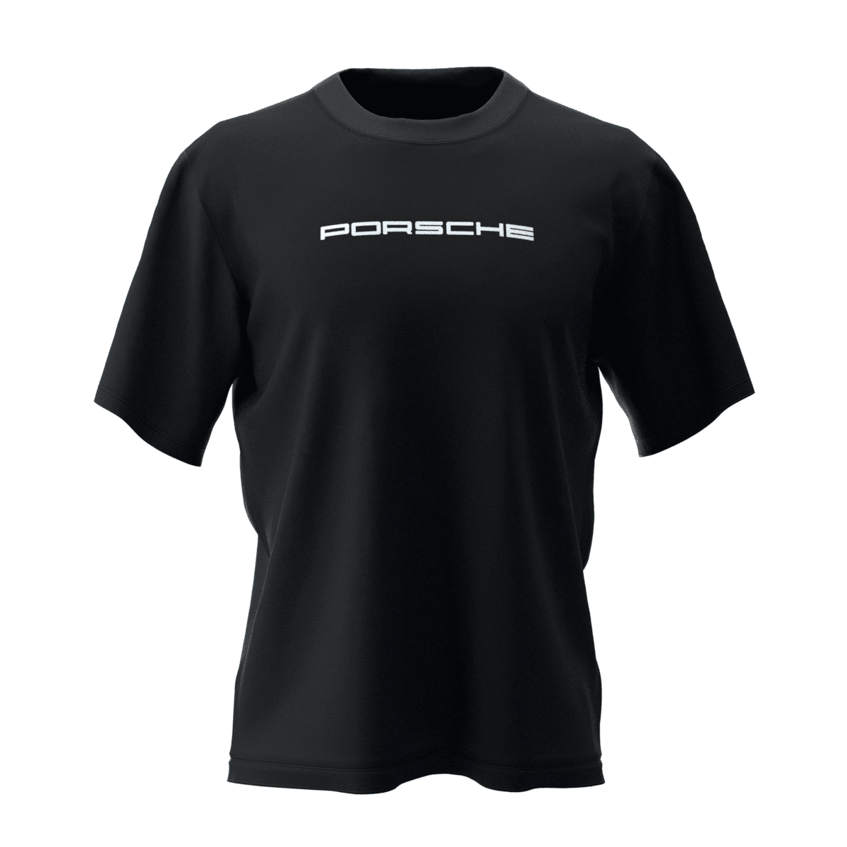 PORSCHE Siyah Oversize Kalıp T-Shirt