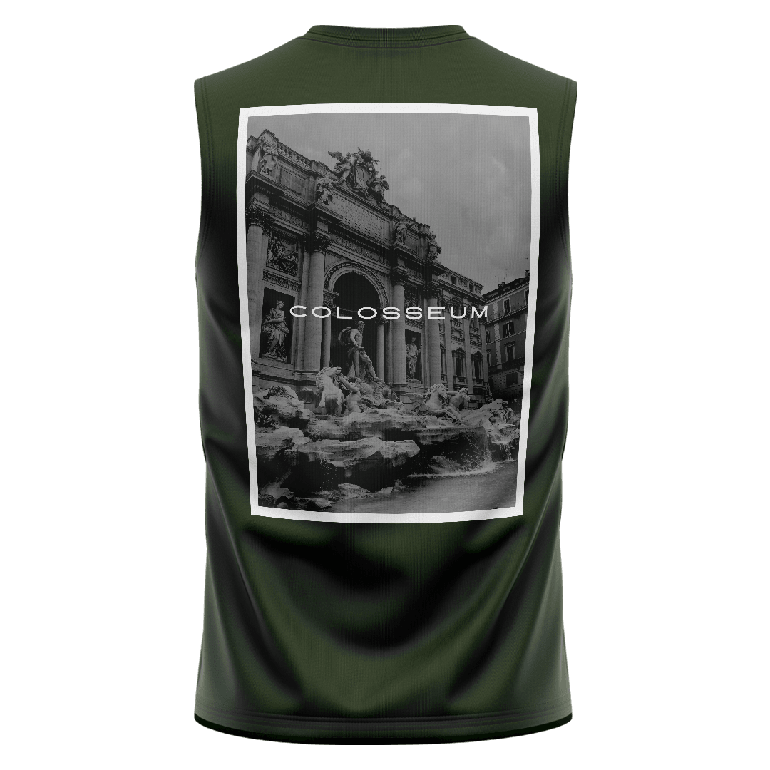 COLOSSEUM Haki Yeşili Regular Fit Sleeveless T-Shirt