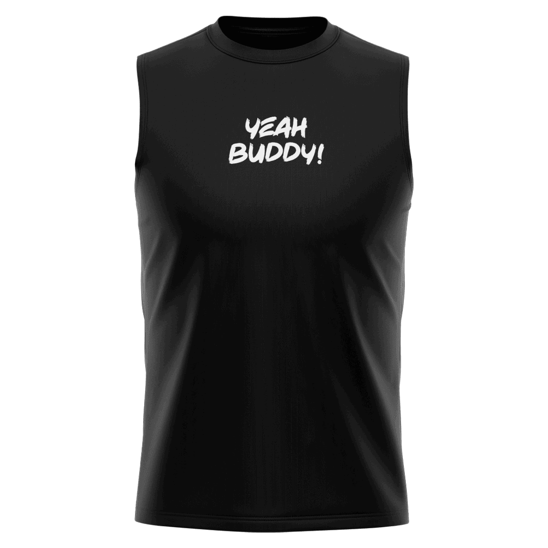 RONNIE Siyah Regular Fit Sleeveless T-Shirt