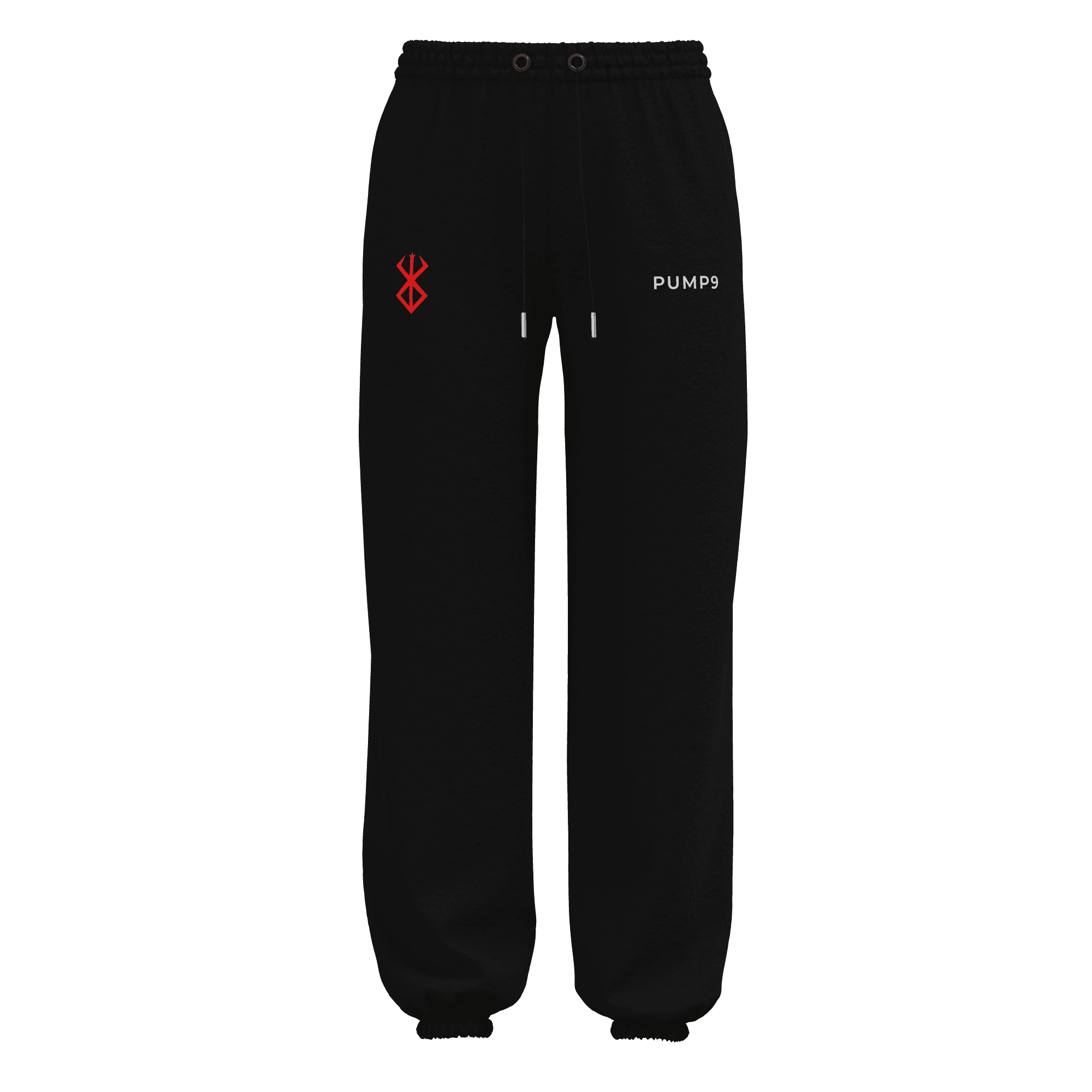 BERSERK Siyah Baggy Lastikli Paça Eşofman Altı 