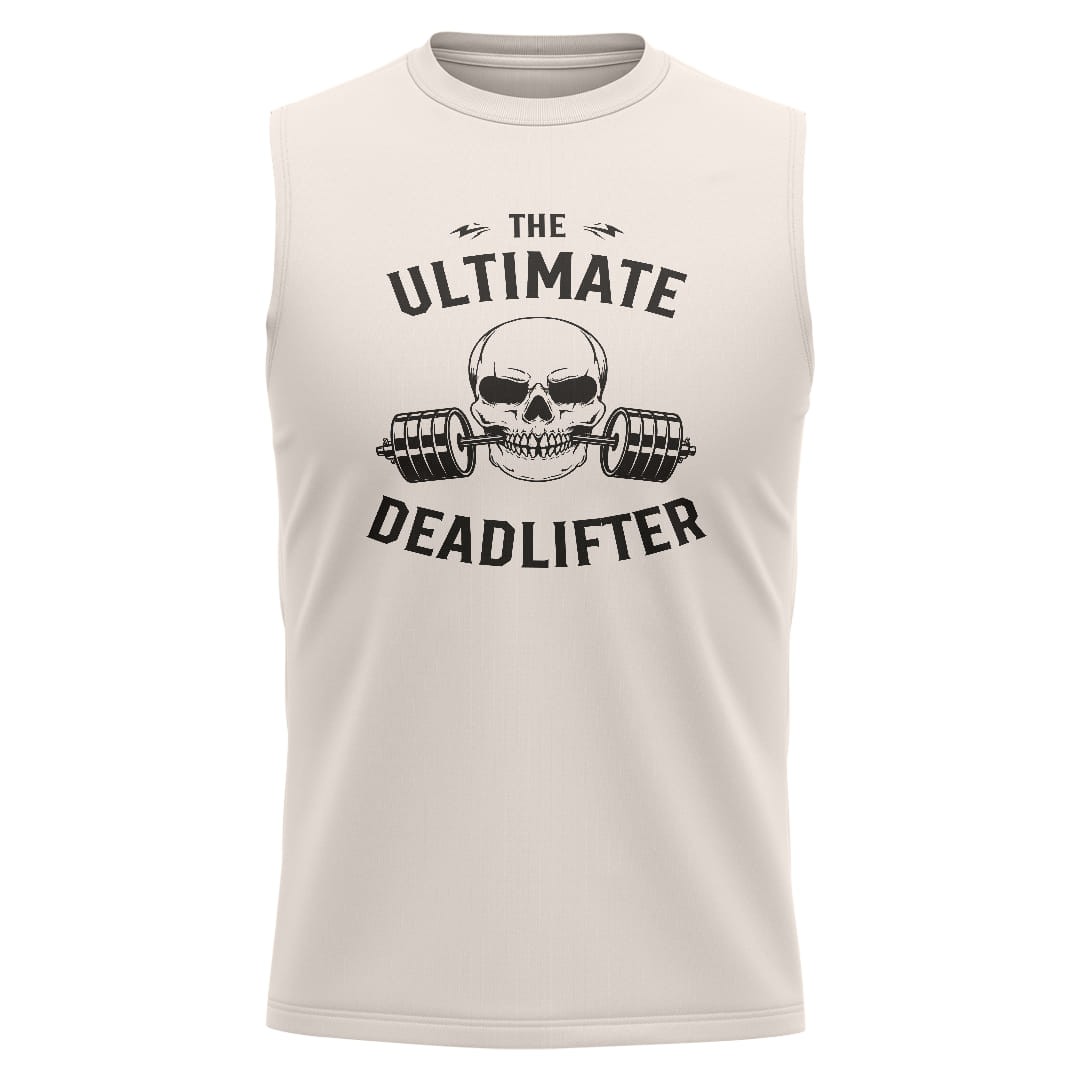 DEADLIFTER Kırık Beyaz Regular Fit Sleeveless T-Shirt