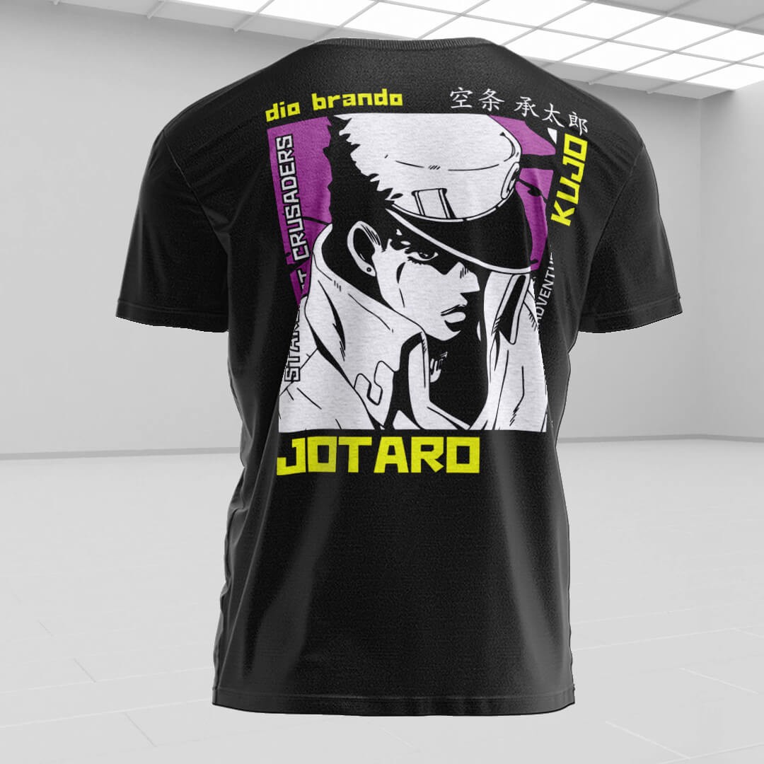 JOTARO Siyah Regular Fit T-Shirt