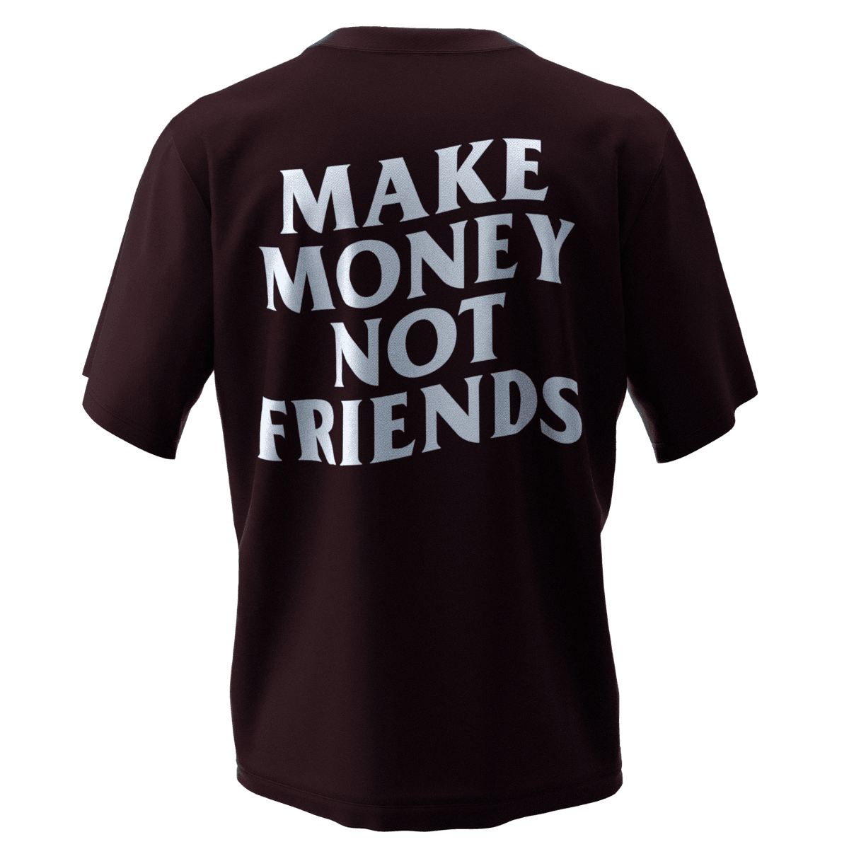 MAKEMONEY Bordo Oversize T-Shirt 