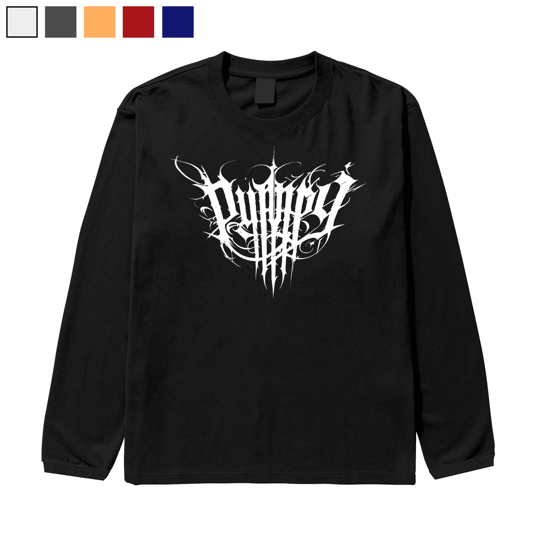 PUMP9 VORTEX Siyah Oversize Long Sleeve T-Shirt