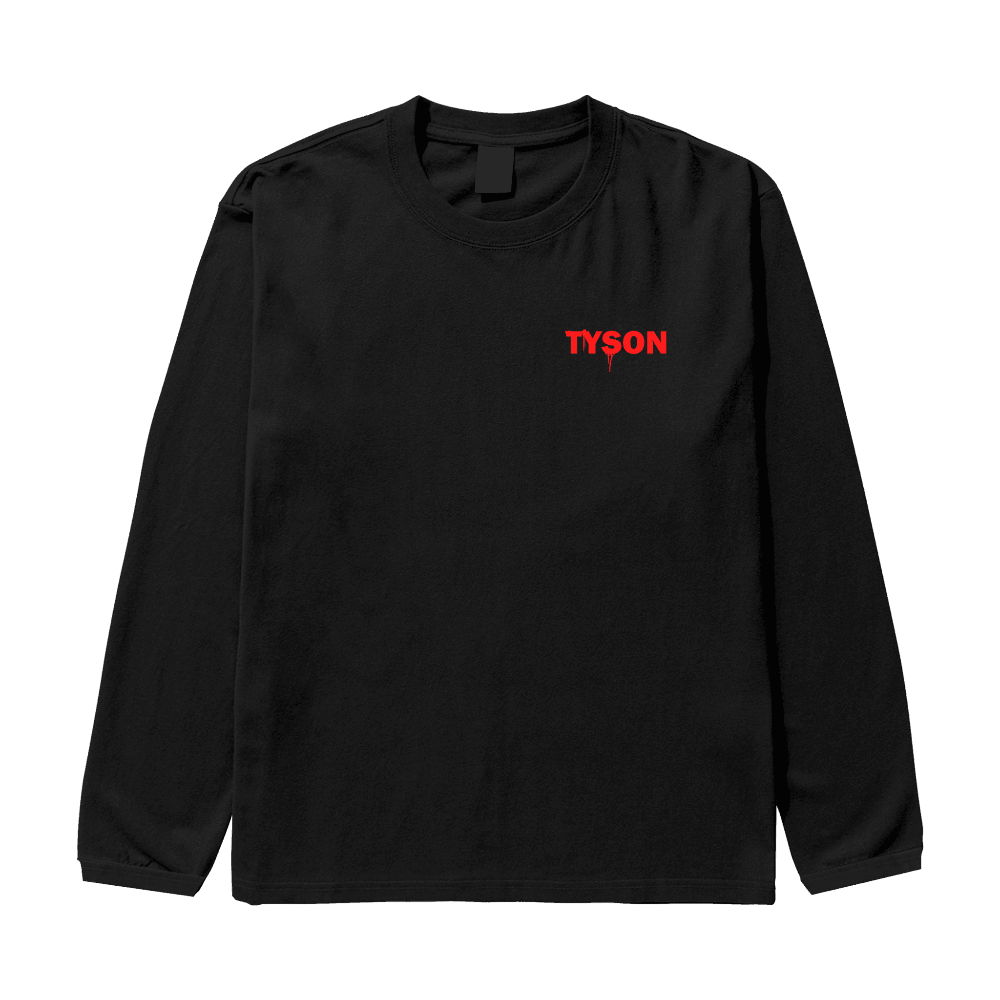 TYSON Siyah Oversize Long Sleeve T-Shirt