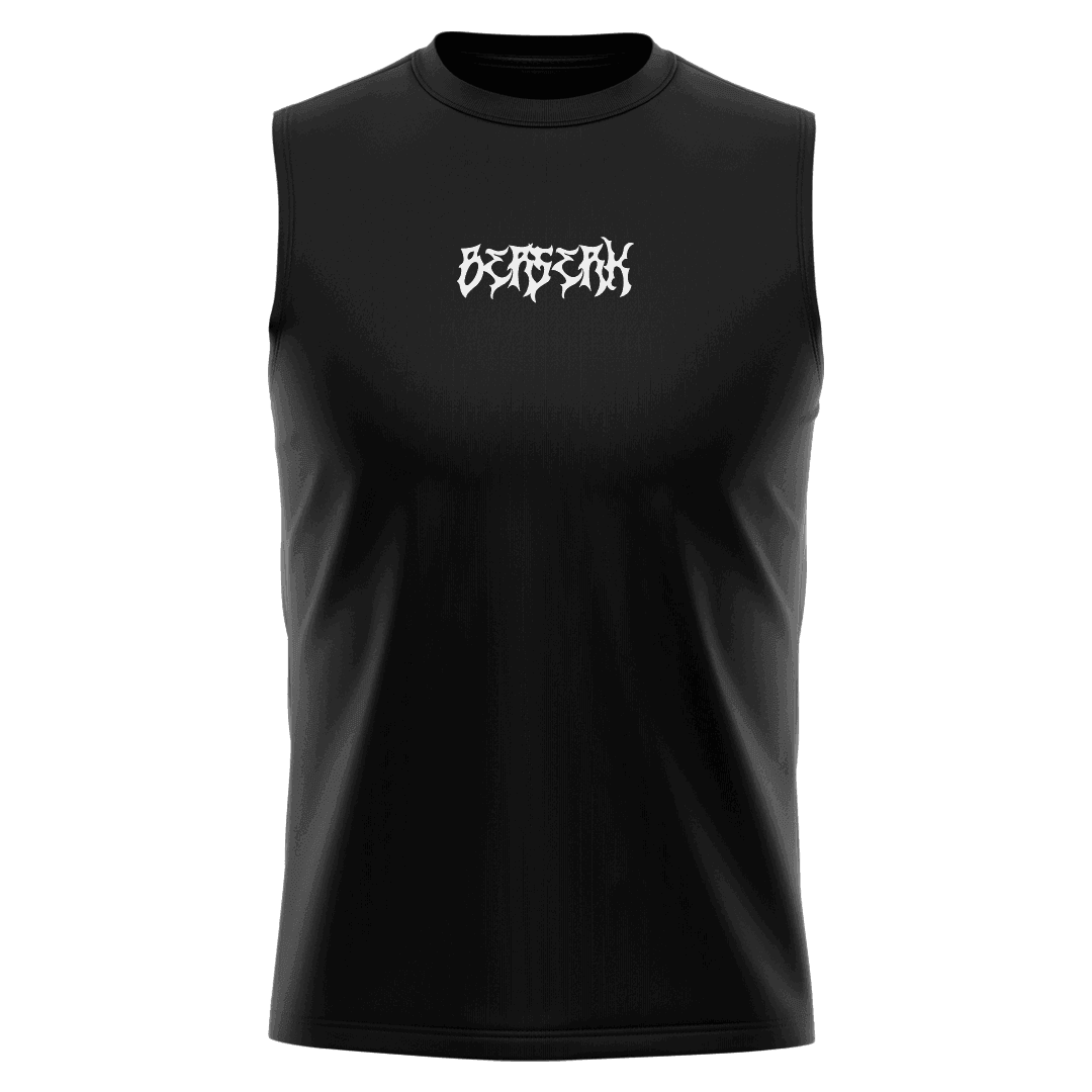 BERSERK Siyah Regular Fit Sleeveless T-Shirt