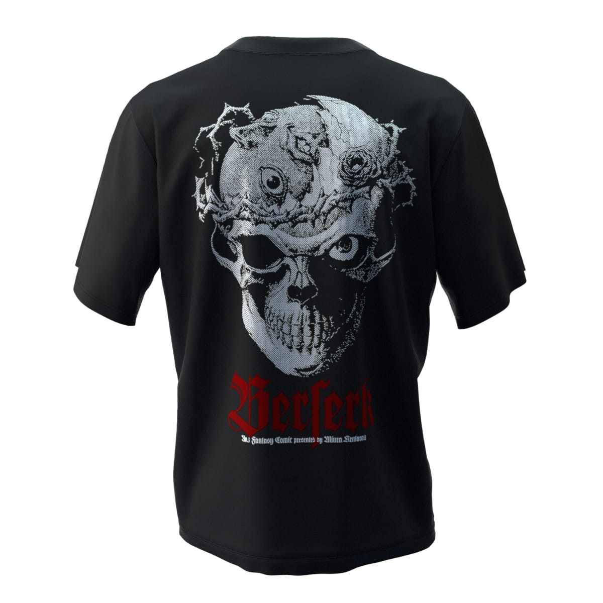 BERSERK KURU KAFA Siyah Oversize T-Shirt