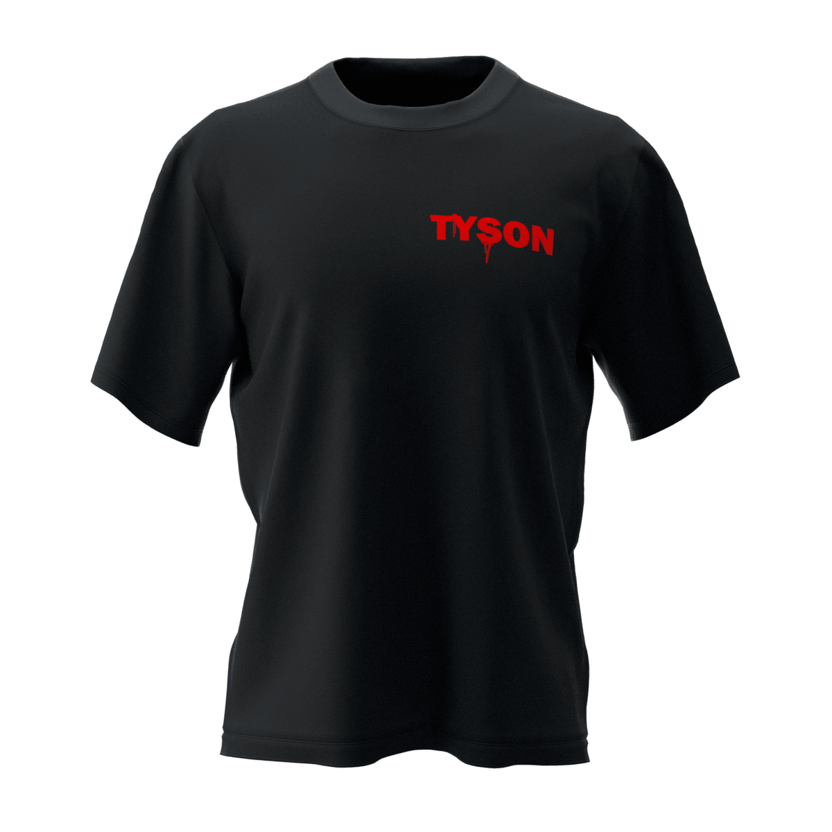 TYSON Siyah Oversize Kalıp T-Shirt