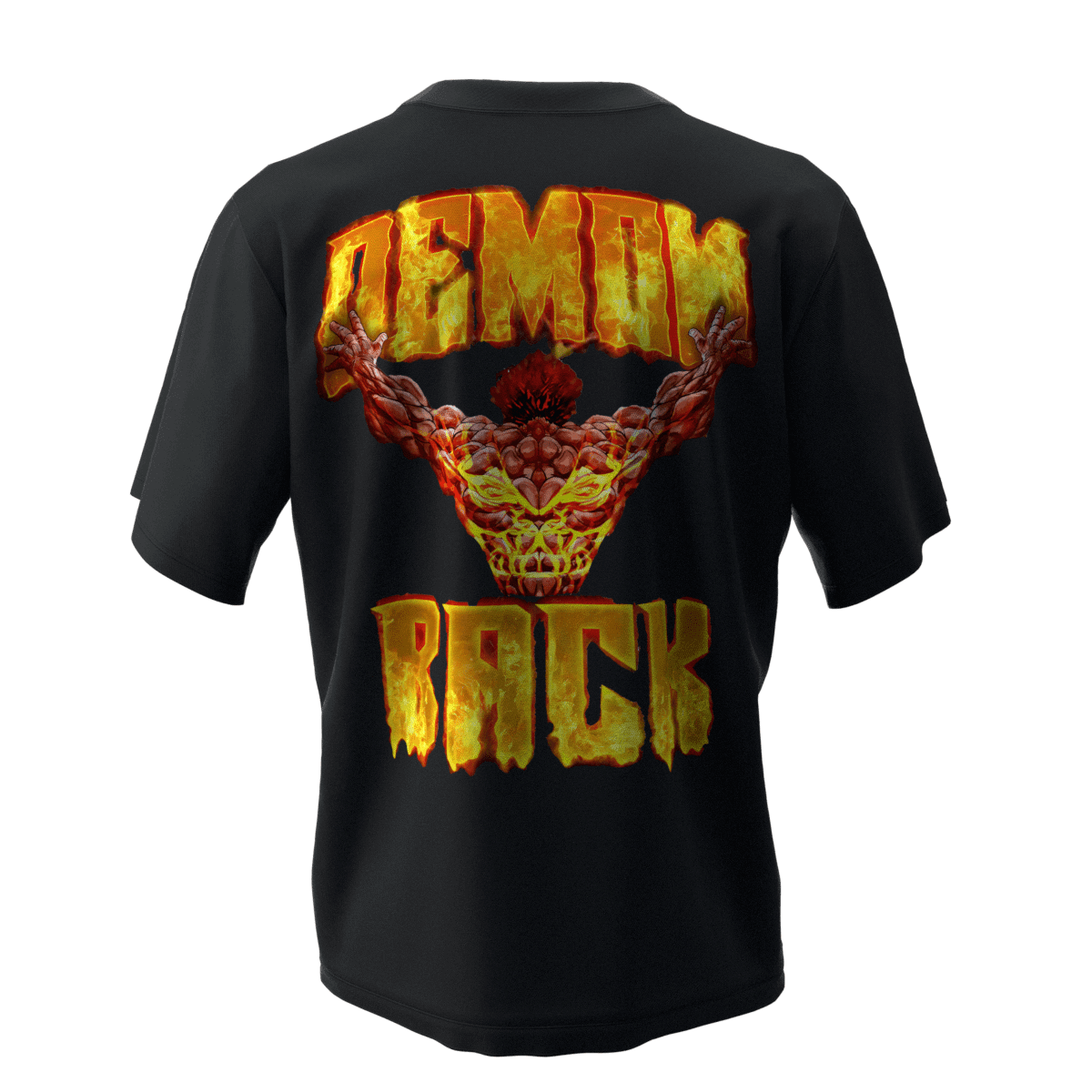 DEMONBACK Siyah Oversize Kalıp T-Shirt