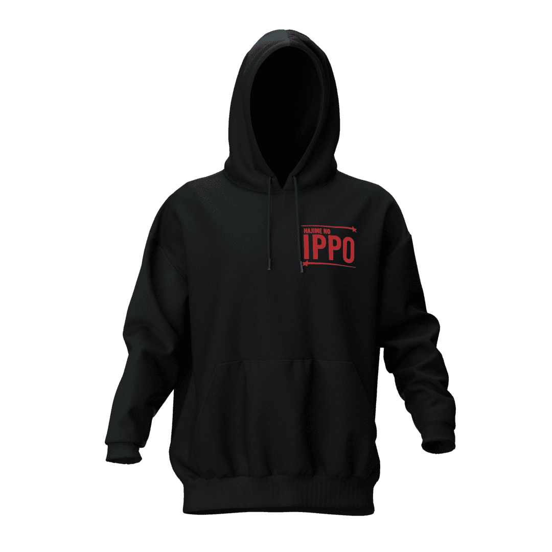 IPPO Siyah Oversize Hoodie