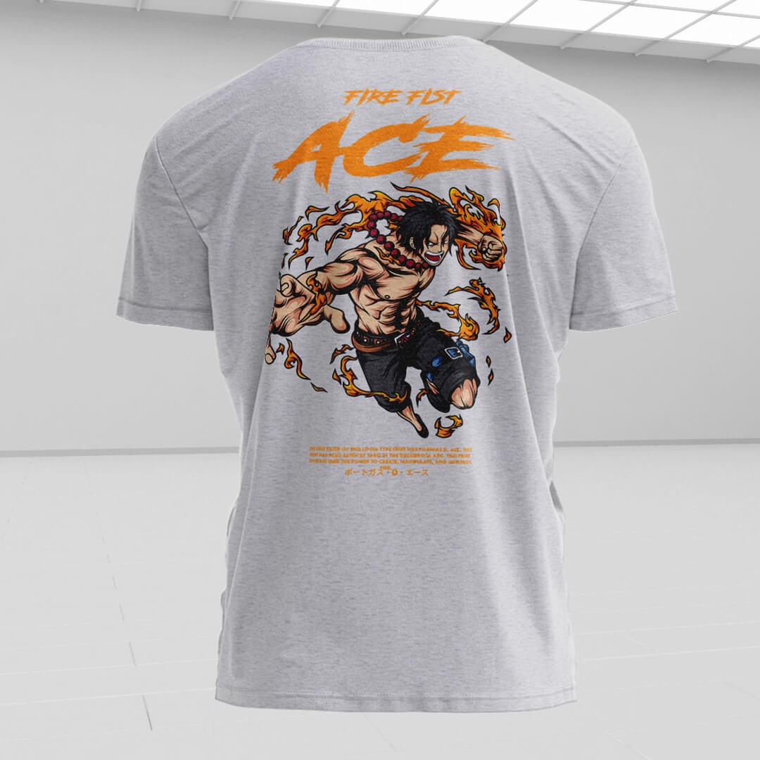 ACE Beyaz Regular Fit T-Shirt