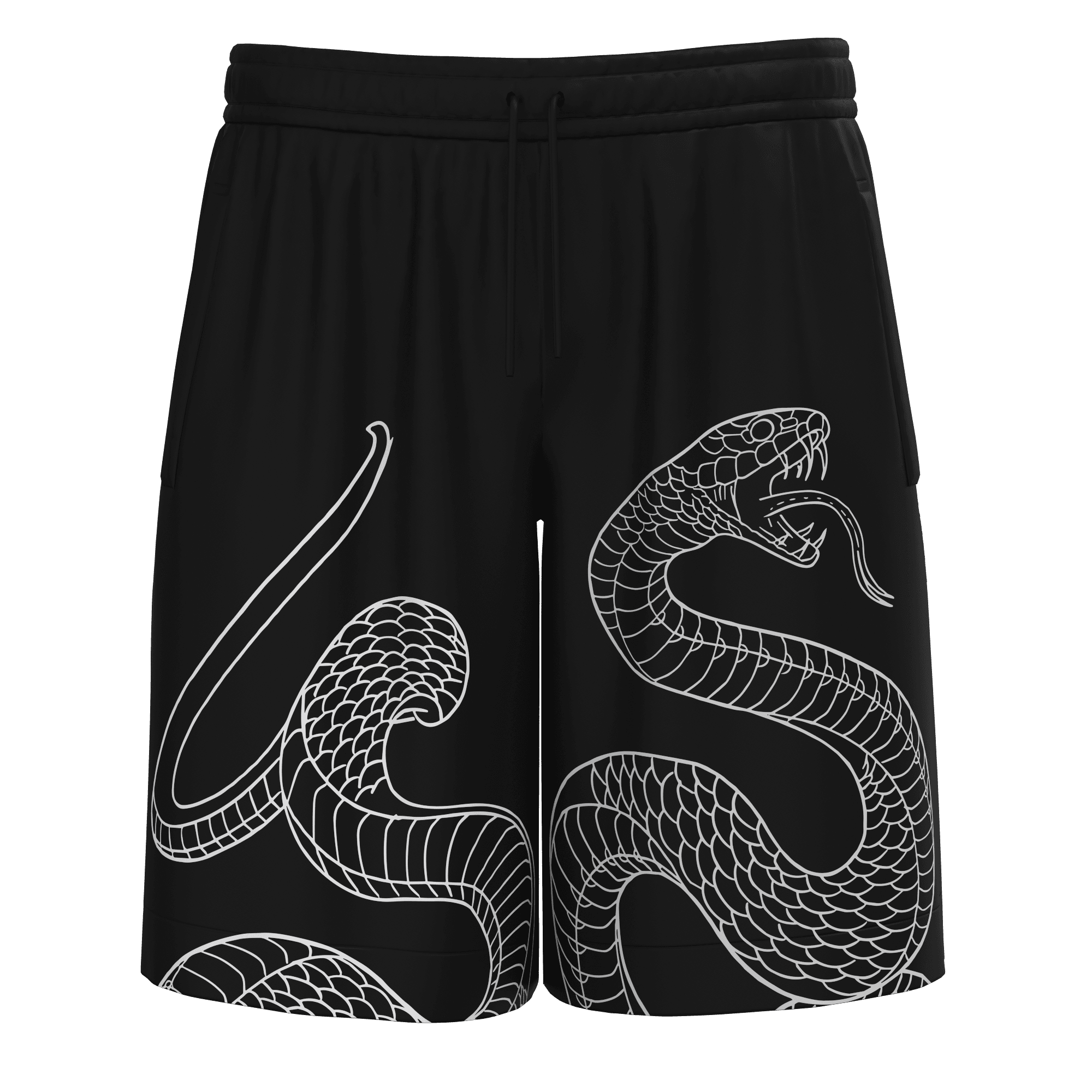 PUMP9 SNAKE Siyah Regular Fit Şort