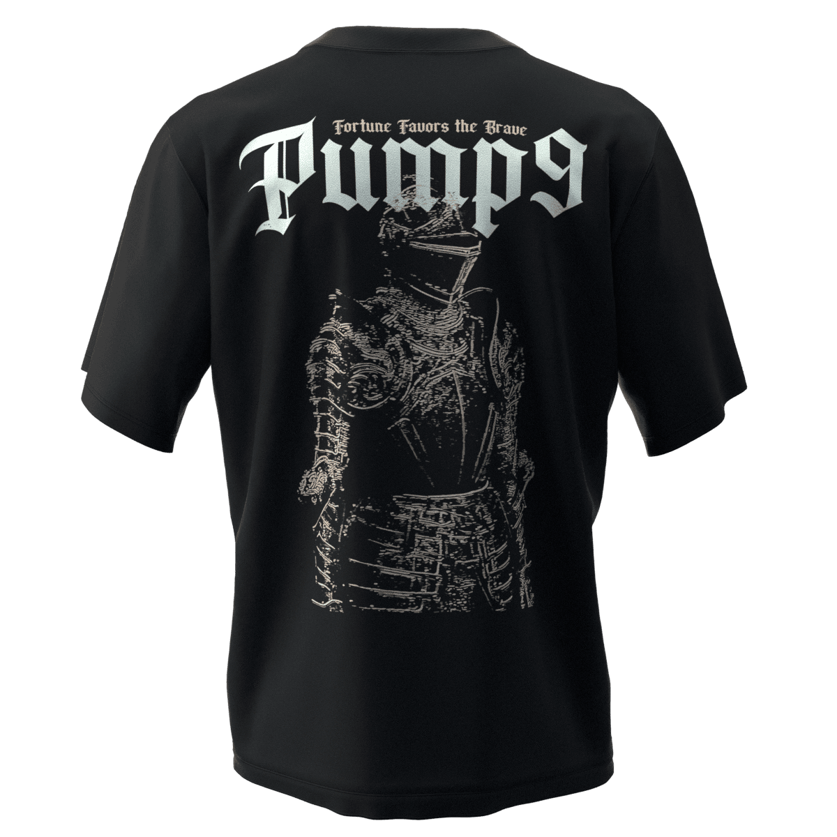 KNIGHT Siyah Oversize T-Shirt 
