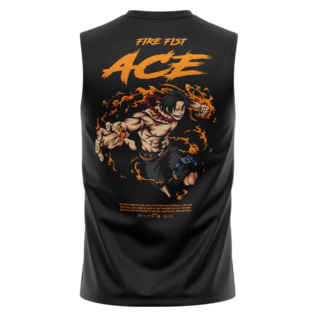 ACE Regular Fit Sleeveless T-Shirt