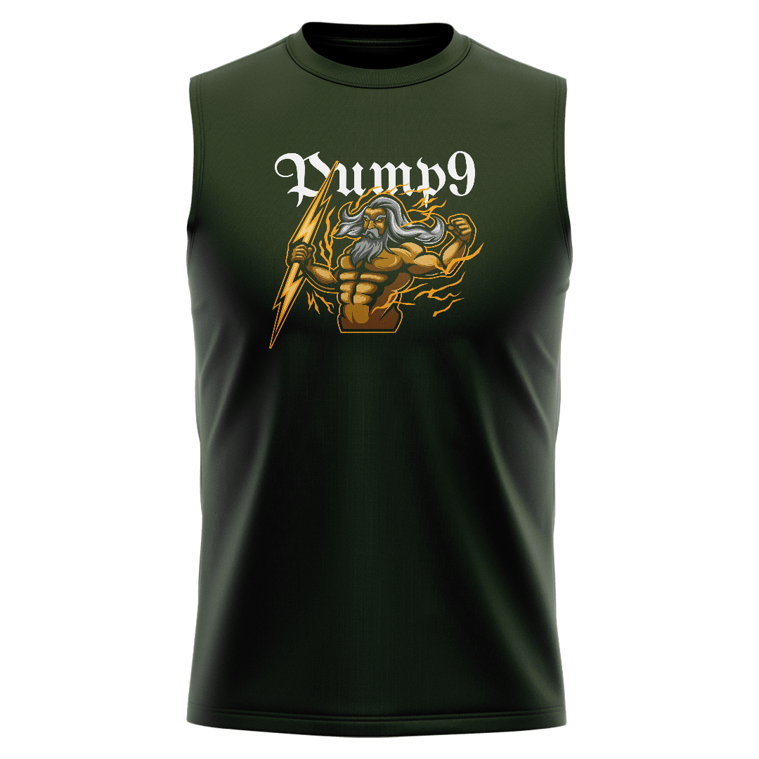 ZEUS Haki Yeşili Regular Fit Sleeveless T-Shirt