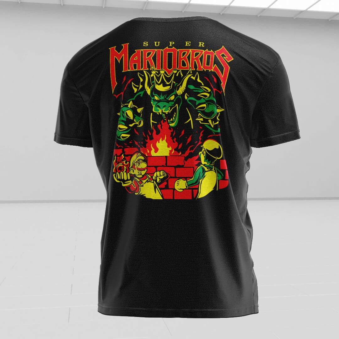 MARIO Siyah Regular Fit T-Shirt