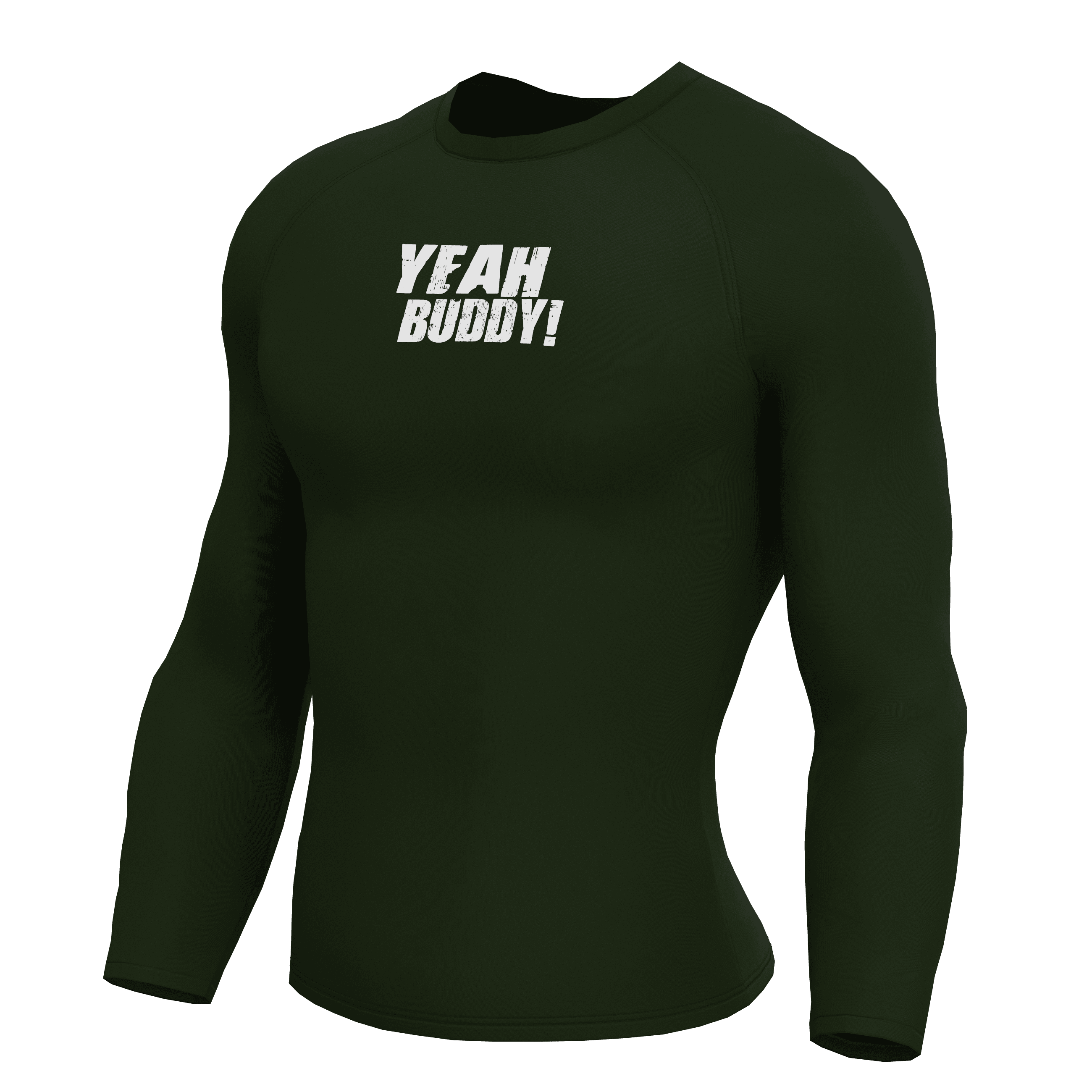 RONNIE Haki Yeşili Long Sleeve Compression T-Shirt
