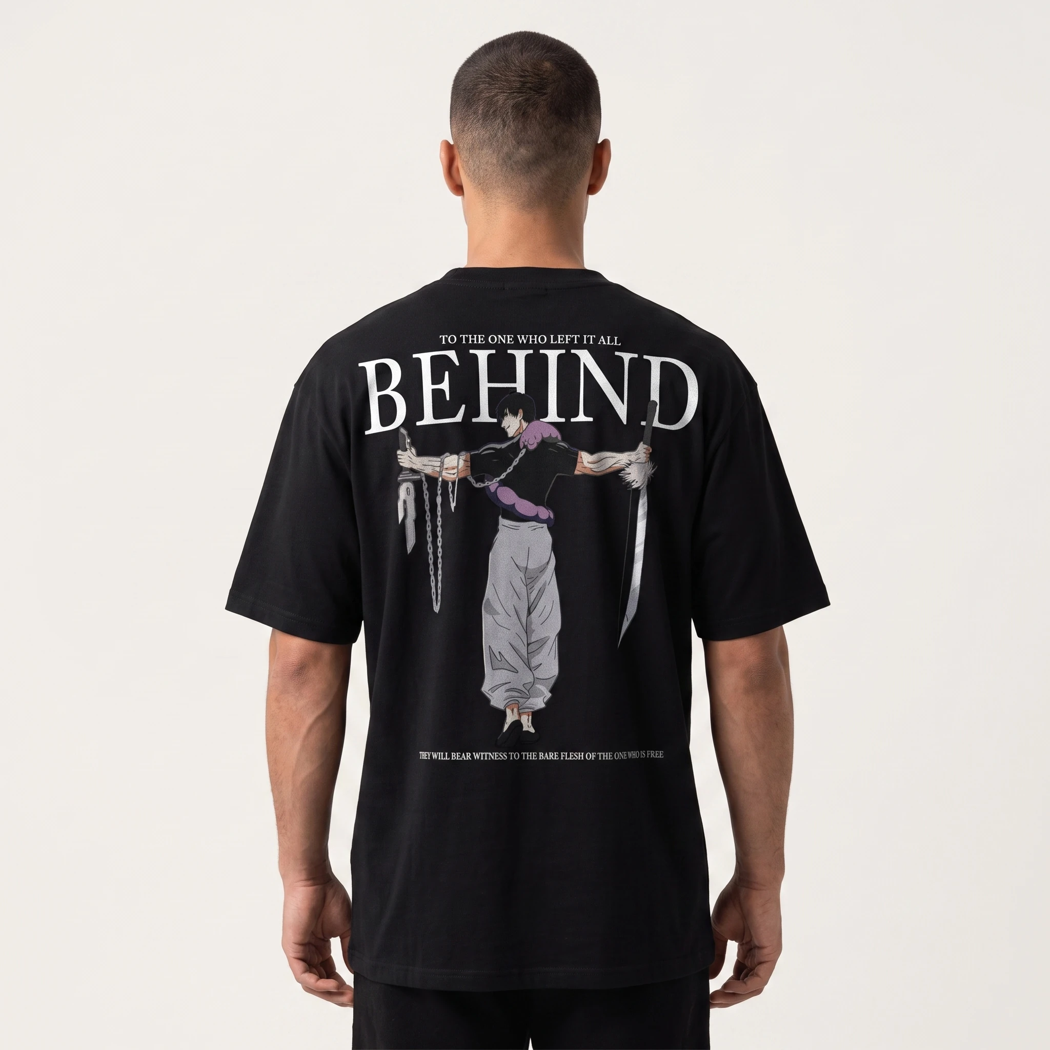 TOJI Siyah Oversize T-Shirt