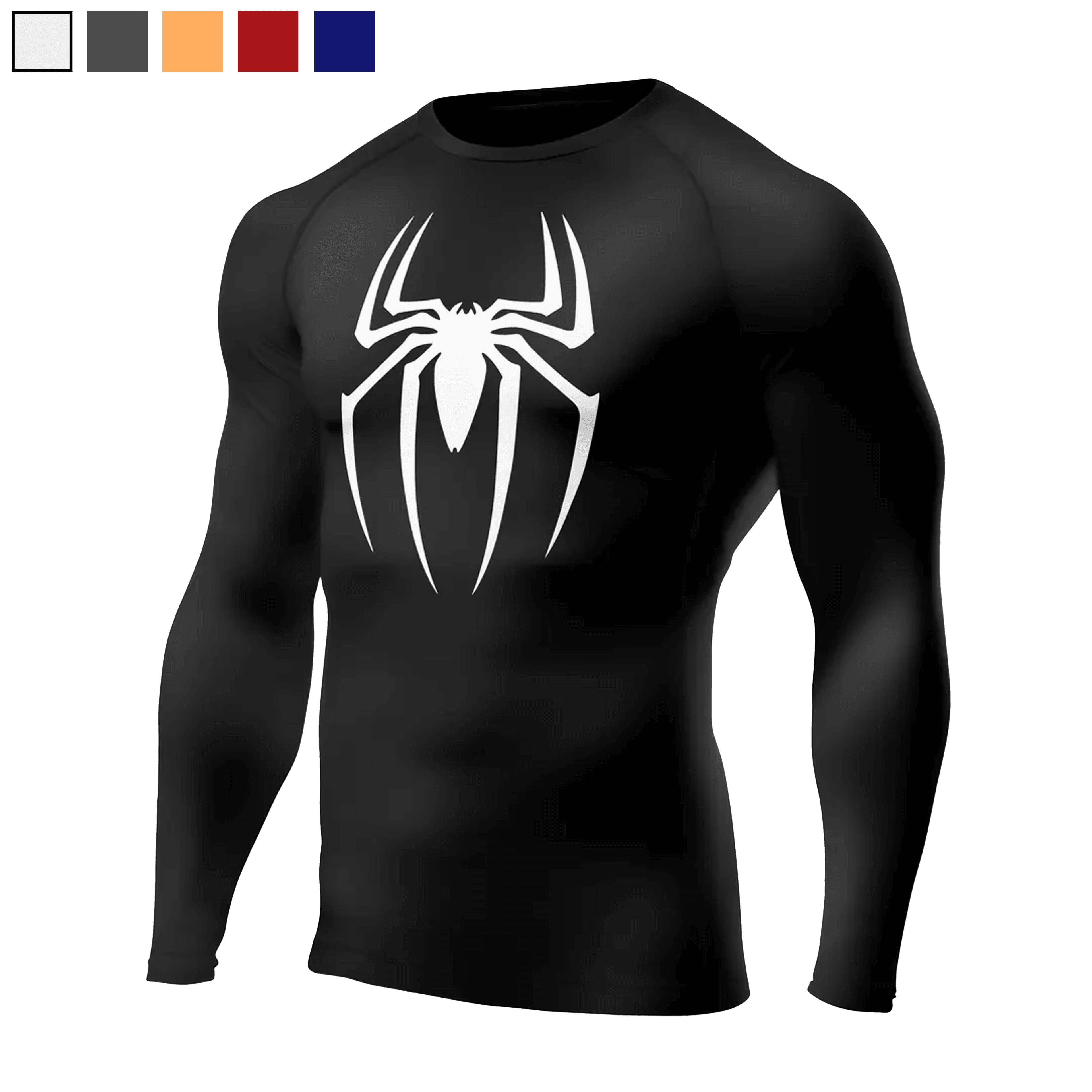 SPIDERMAN Siyah Long Sleeve Compression T-Shirt