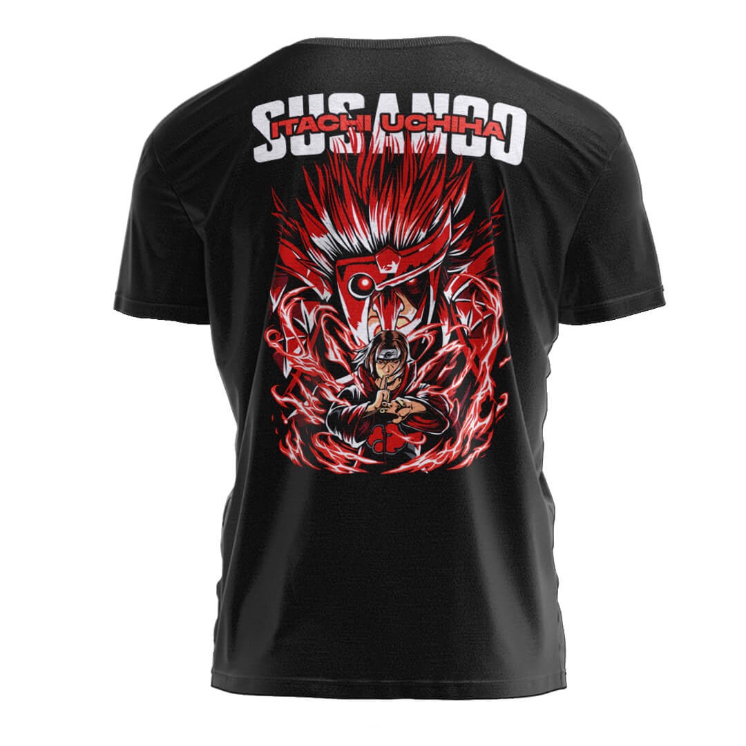 ITACHI UCHIHA Siyah Regular Fit T-Shirt