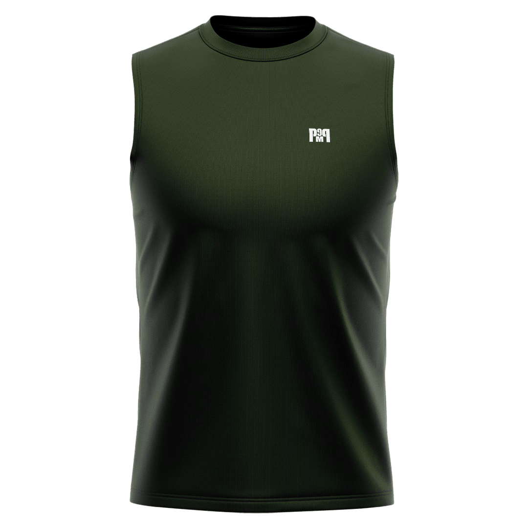 PUMP9 Haki Yeşili Regular Fit Sleeveless T-Shirt 