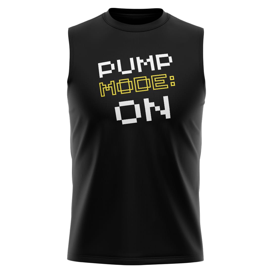 PUMPMODE Siyah Regular Fit Sleeveless T-Shirt