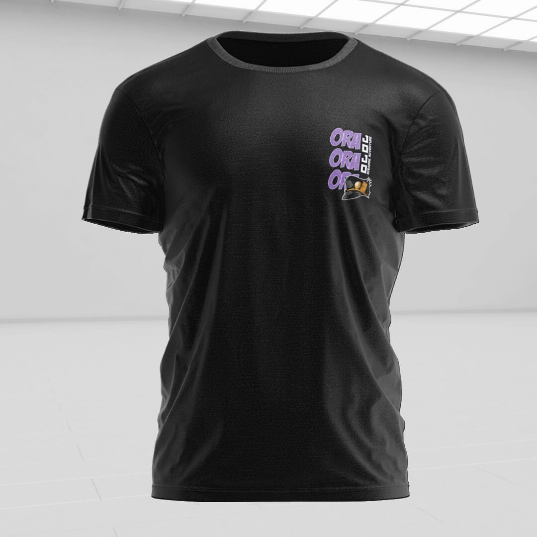 JOTARO Siyah Regular Fit T-Shirt