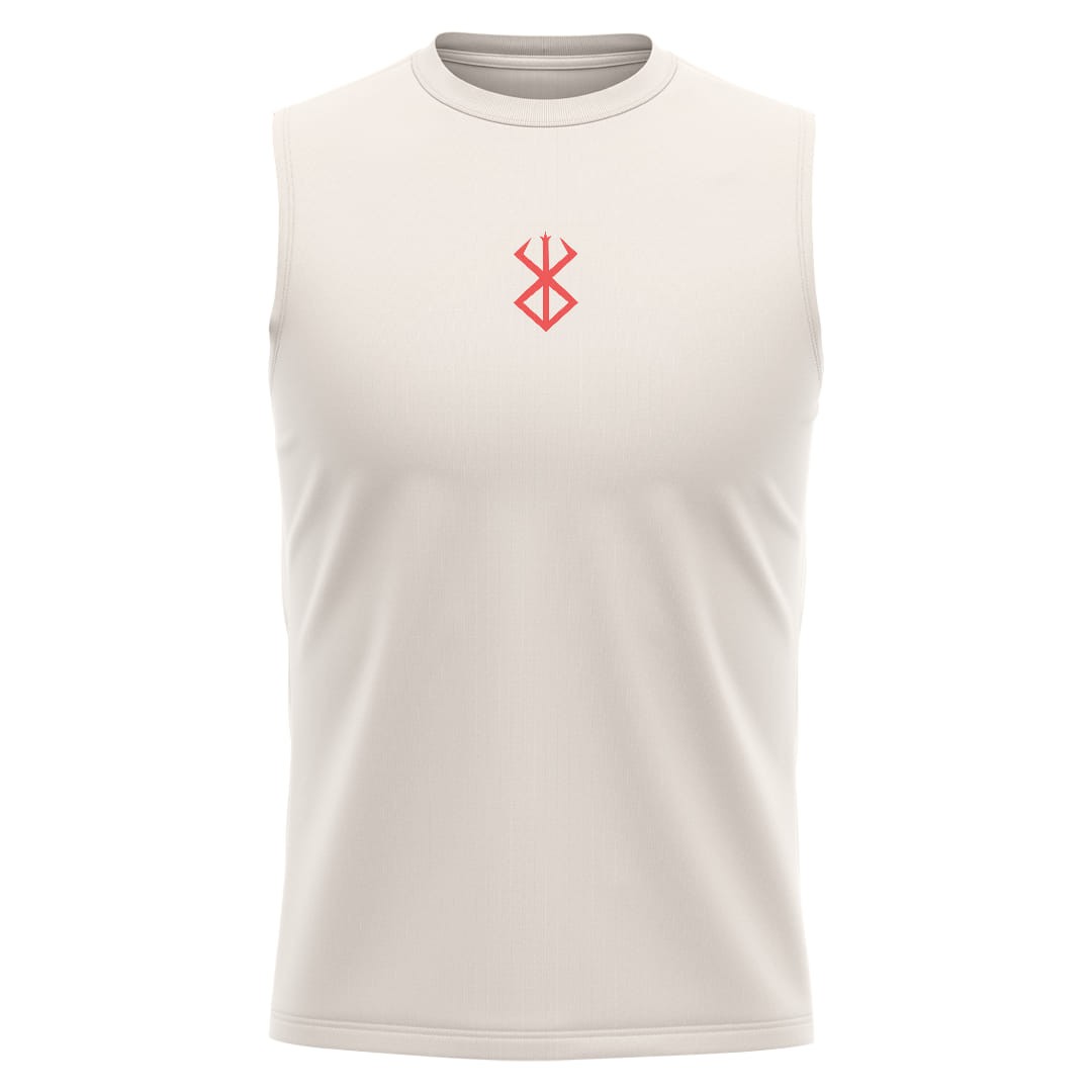 BERSERK Kırık Beyaz Regular Fit Sleeveless T-Shirt