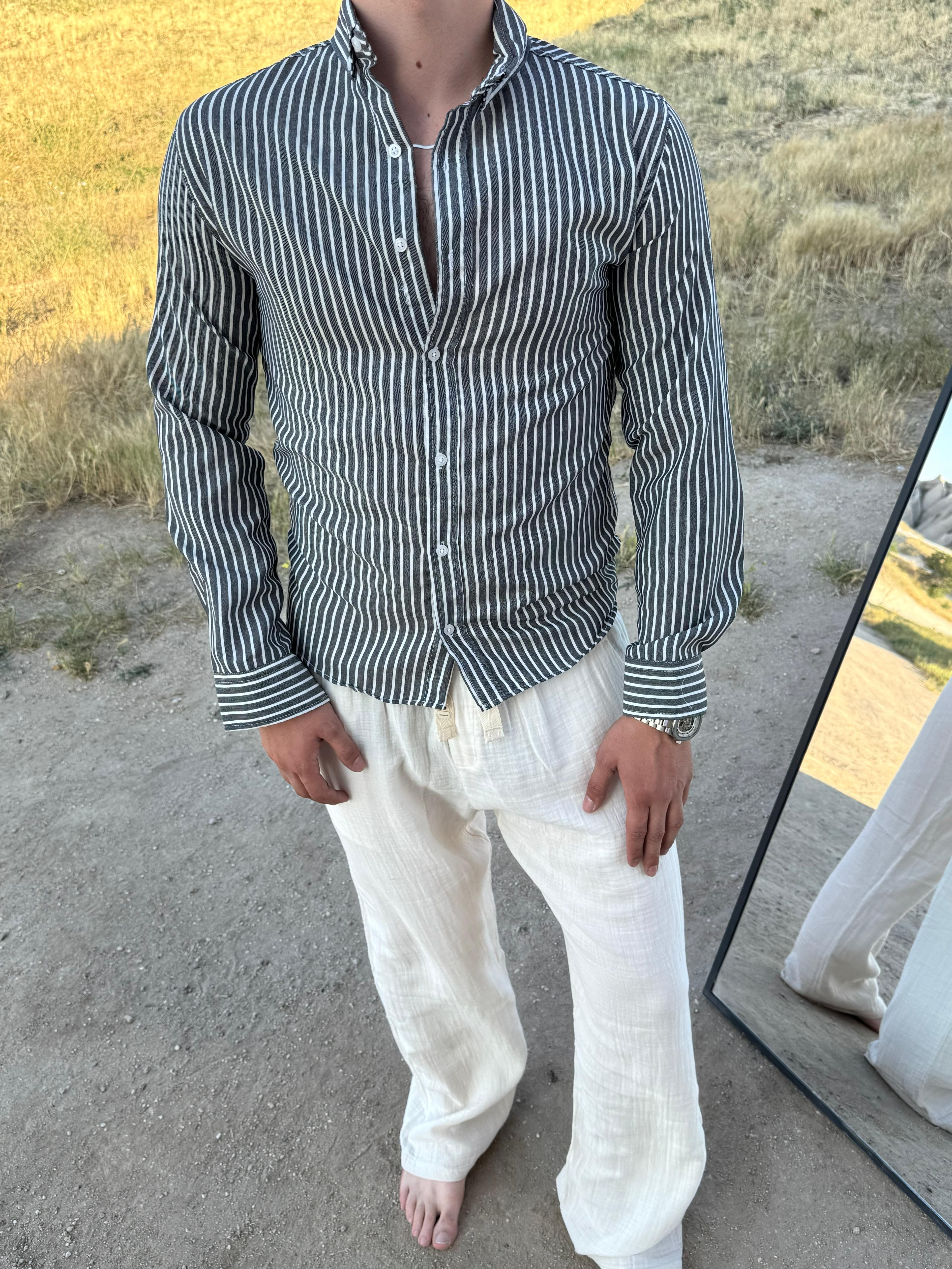 ÇİZGİLİ GÖMLEK CV 7438