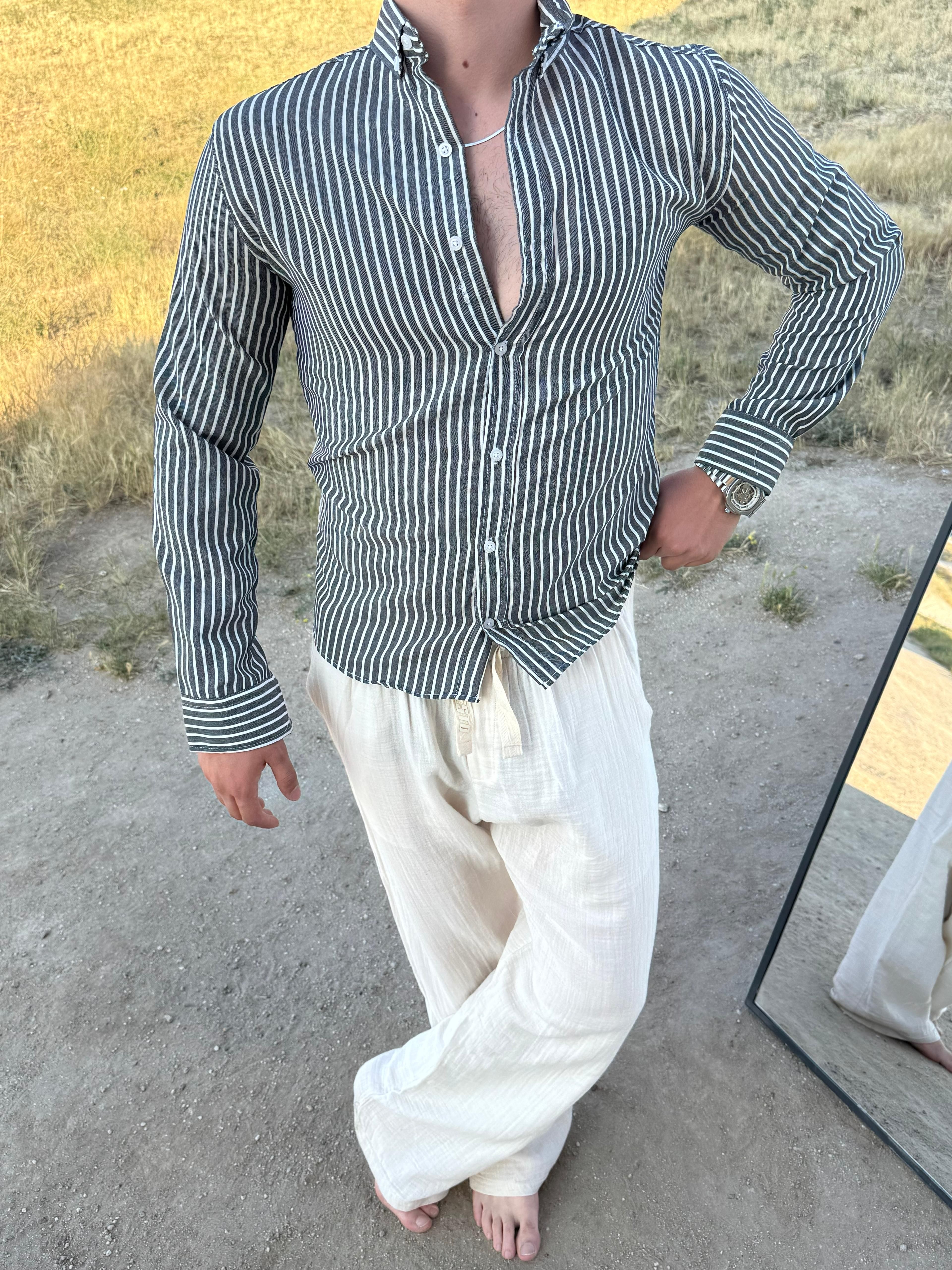 ÇİZGİLİ GÖMLEK CV 7438