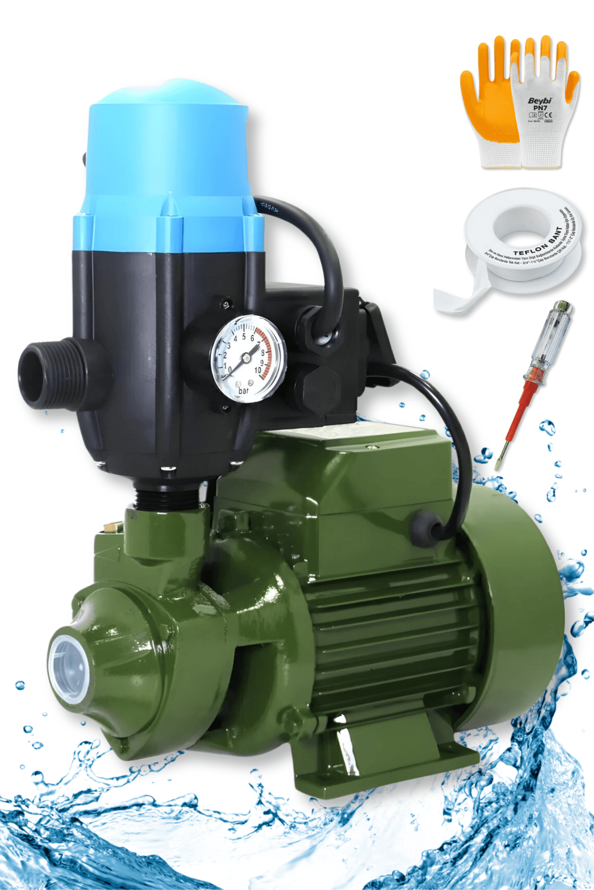 Dager Su Pompası Muhteşem Paket Hidrofor + Otomatik Sistem Su Pompası QB60 0.5 Hp