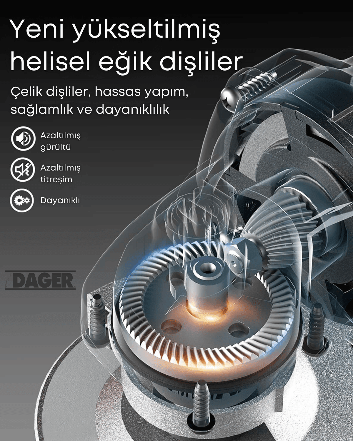 Dager DW 720 W Bakır Sargılı 115 Mm Devir Ayarlı Spiral Avuç Kesme Ve Taşlama Makinesi İnox Kesme ve Flap Disk Taş