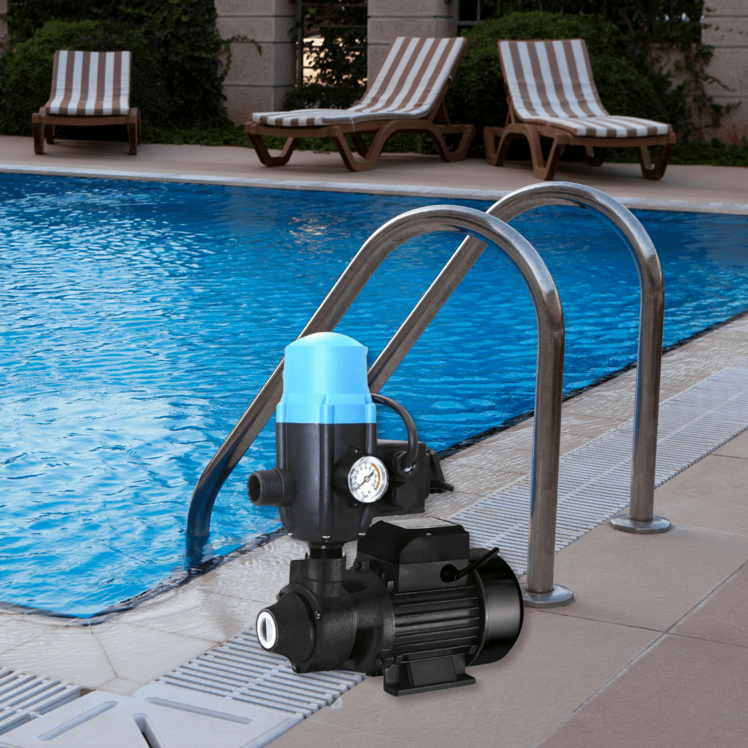İmpo QB60 Bakır Sargılı Paket Hidrofor Otomatik Su Pompası 0.5 Hp 1 Parmak Hidrofor Set Pompa 1 Kat 1 Daire