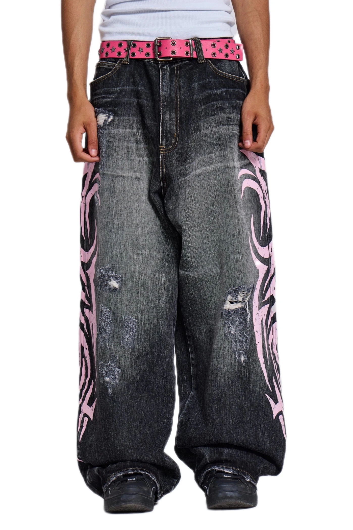 Applique Pink Colossus Jeans