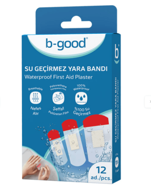 Su Geçirmez Yara Bandı 12'li 