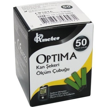 OPTİMA KAN ŞEKERİ ÖLÇÜM ÇUBUĞU 50 Lİ