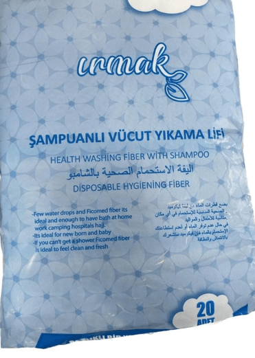 Kendinden Şampuanlı Vücut Yıkama Lifi 20 li