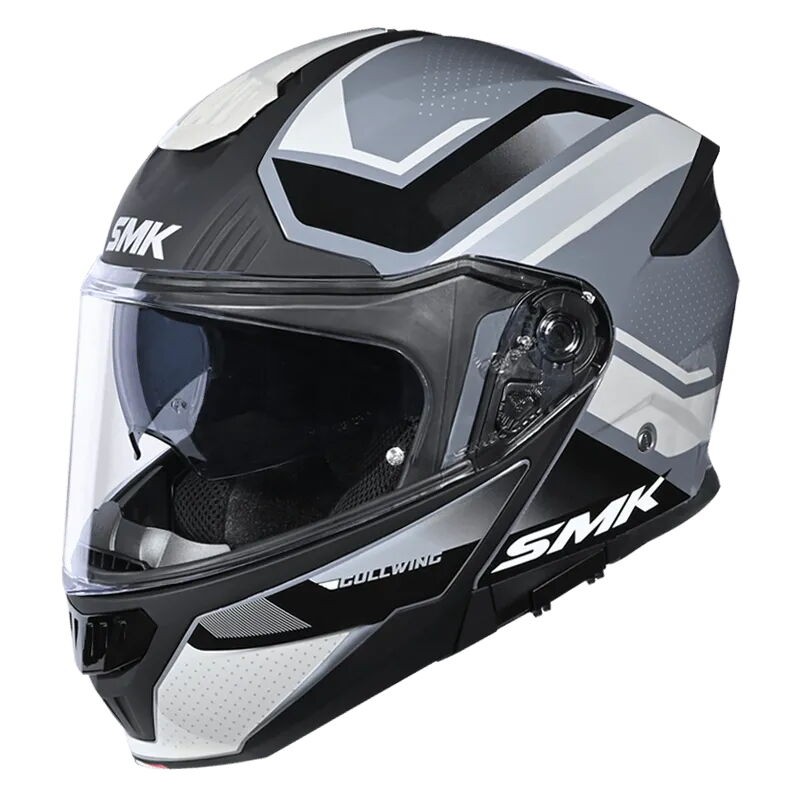 Smk Gullwıing Supertour Çene Açılır Kask Siyah Gri