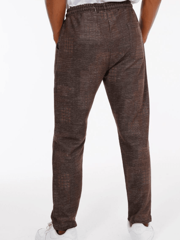 Beli Lastikli Desenli Bohem Pantolon 