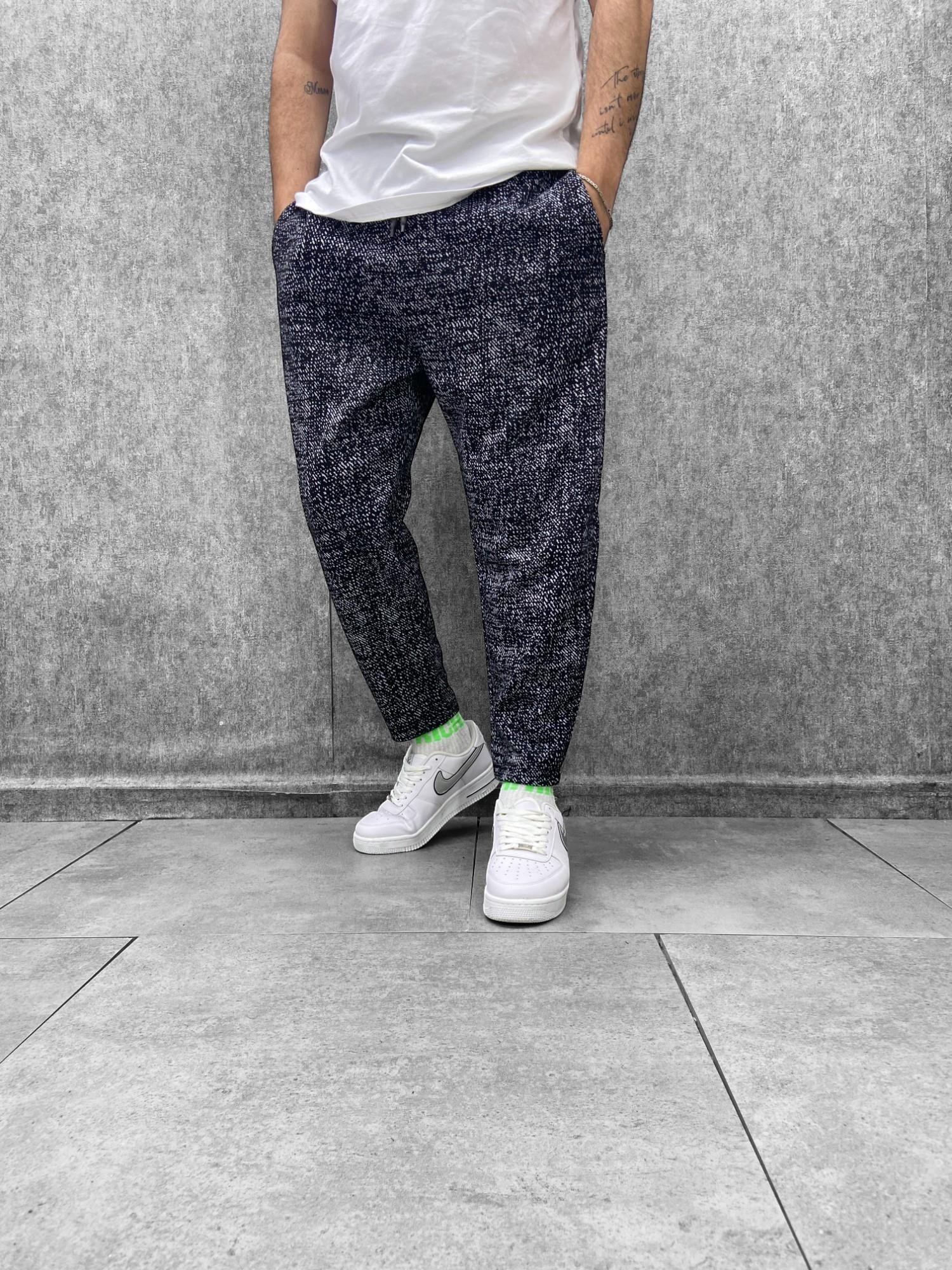 Beli Lastikli Düz Paça Kırçıllı Baggy Pantolon