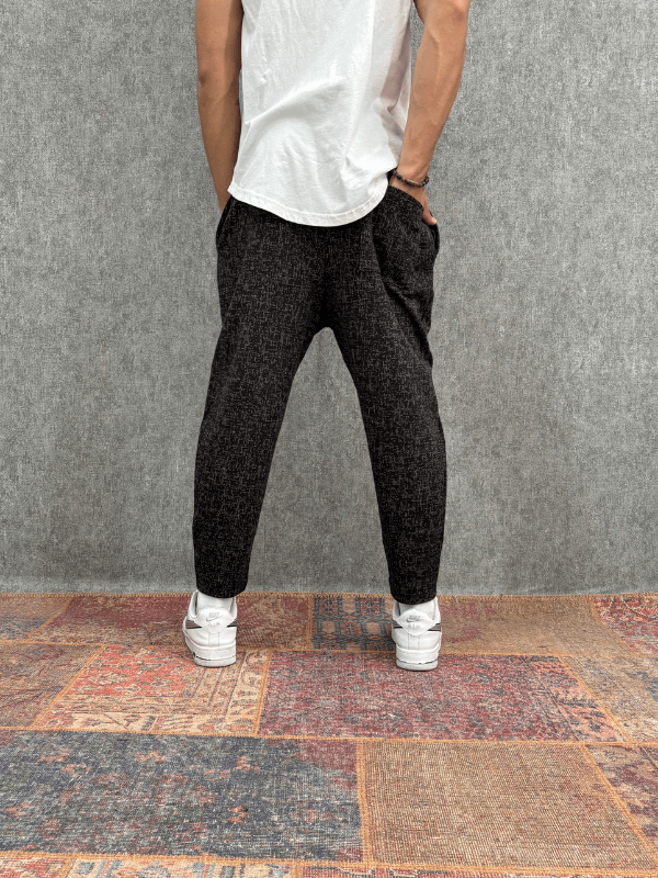  Beli Lastikli Desenli  Baggy Pantolon