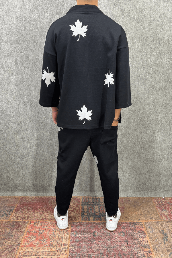 Fakir Kol Desenli Kimono Takım