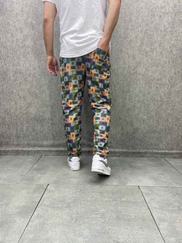 Beli Lastikli Desenli  Bohem Pantolon