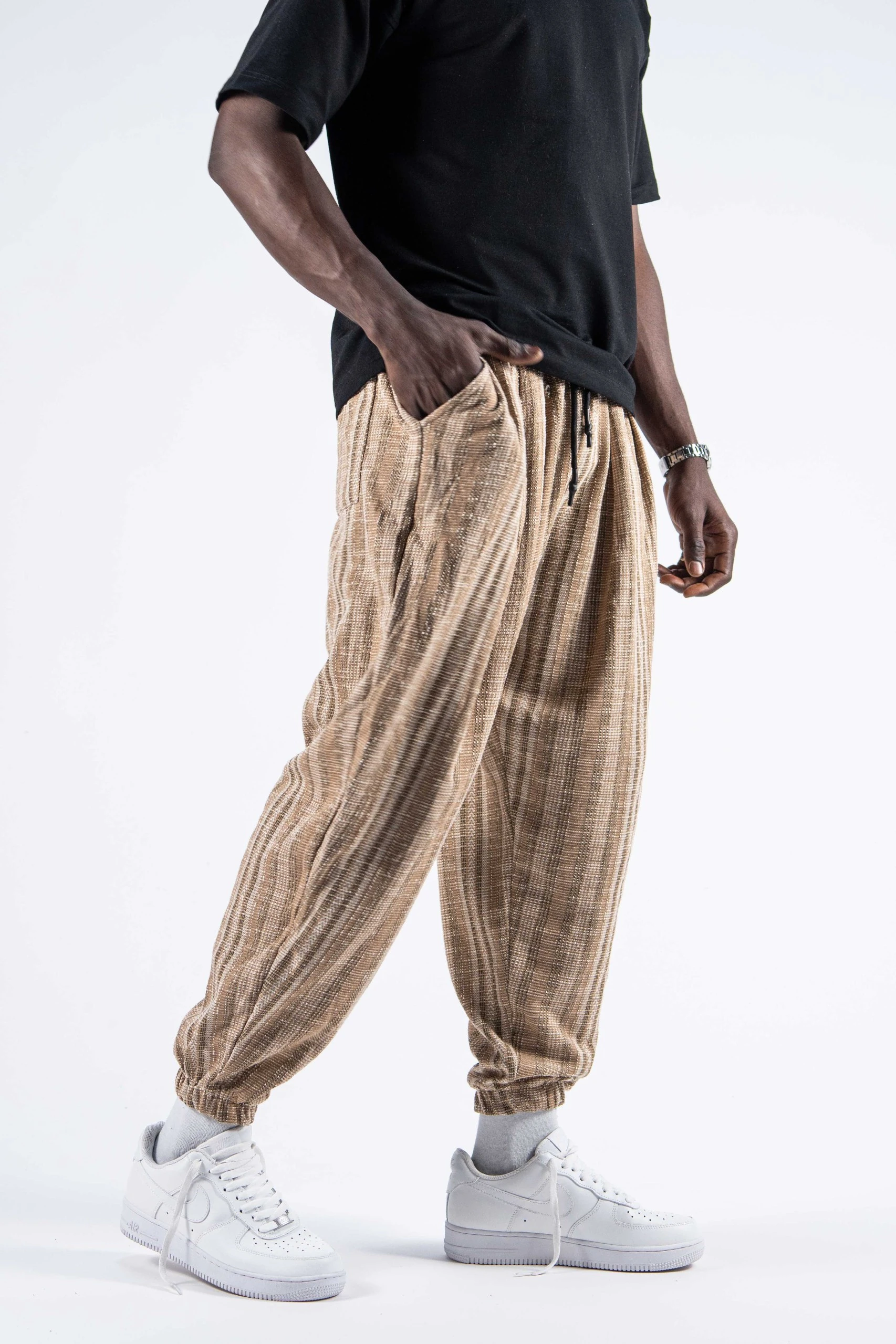  Beli Lastikli Desenli  Şalvar