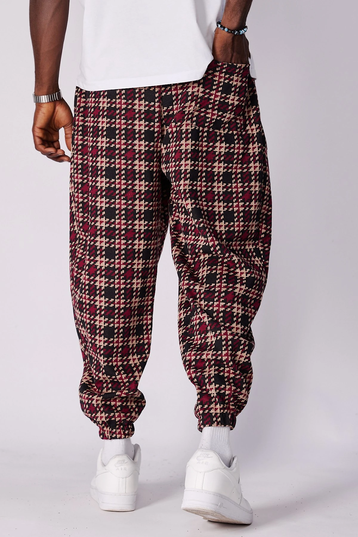  Beli Lastikli Desenli  Şalvar