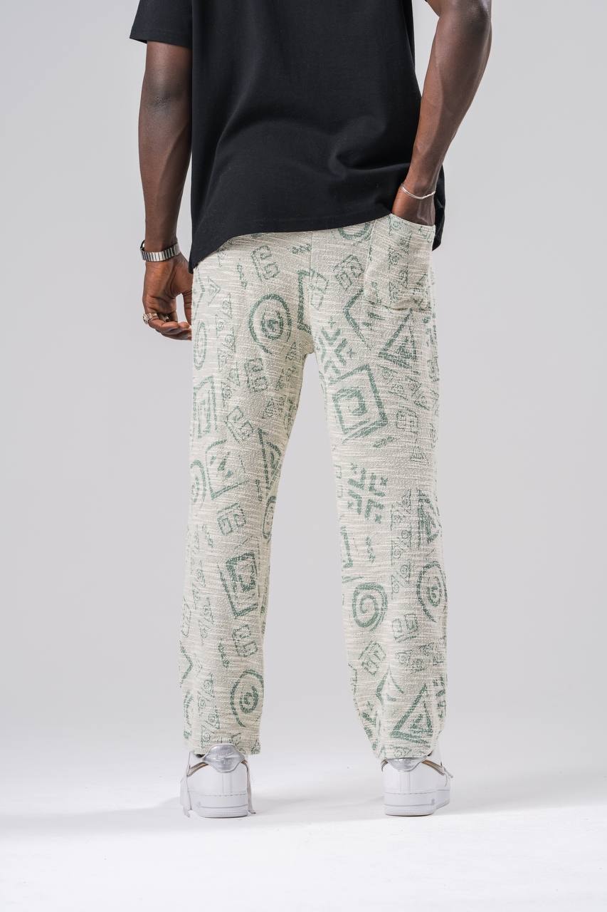 Beli Lastikli Boru Paça Bohem Pantolon