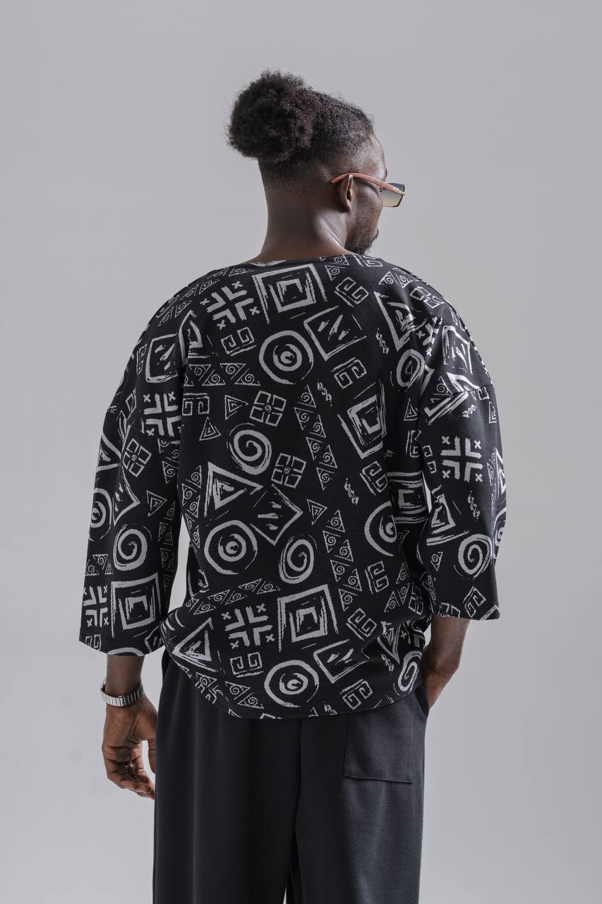 Oversize Fakir Kol Bohem Tshirt