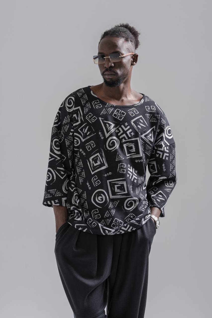 Oversize Fakir Kol Bohem Tshirt