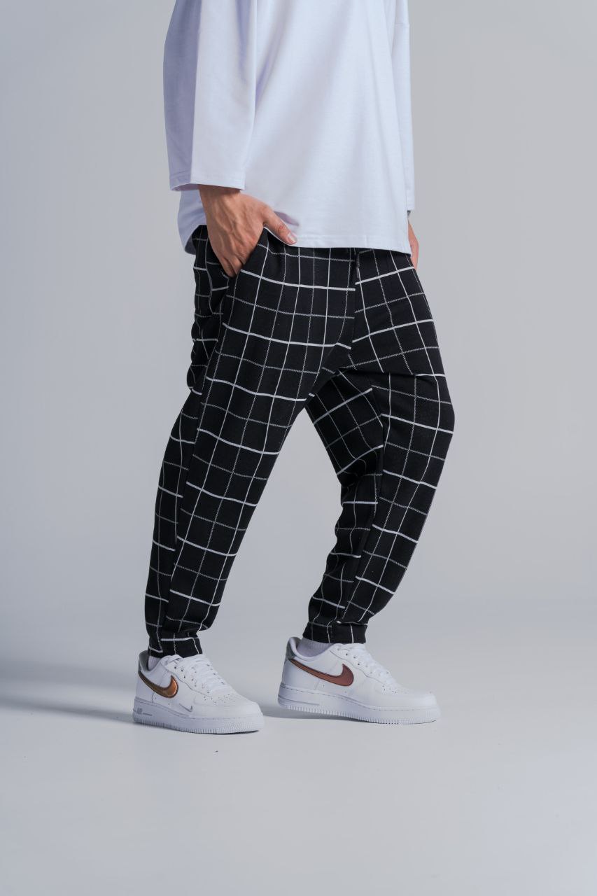 Beli Lastikli Desenli  Baggy Pantolon 