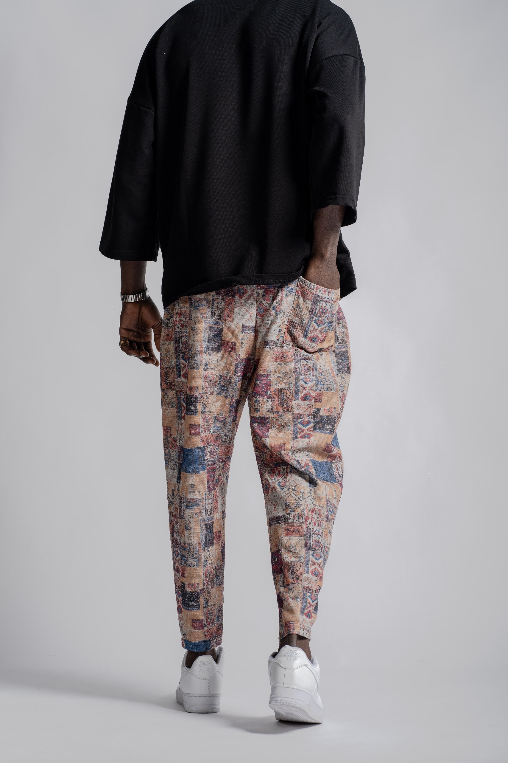 Beli Lastikli Desenli Bagyy Pantolon